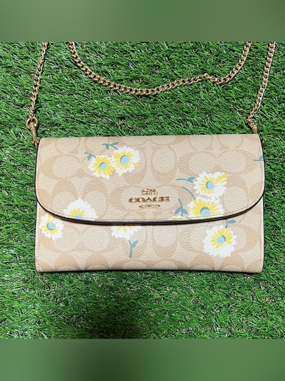 Coach Gemma bag in Signature
Canvas with a Daisy print crossbody